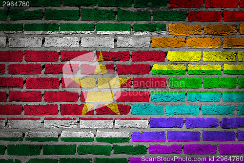 Image of Dark brick wall - LGBT rights - Suriname