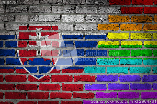 Image of Dark brick wall - LGBT rights - Slovakia