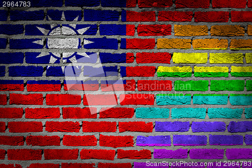 Image of Dark brick wall - LGBT rights - Taiwan