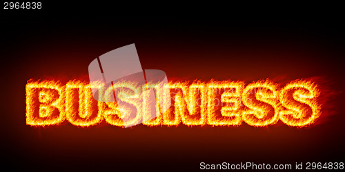 Image of business burning