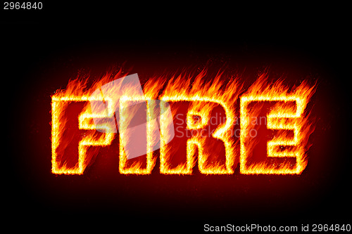 Image of fire in flames