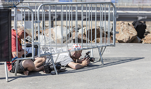 Image of Photographer at Work - Tour de France