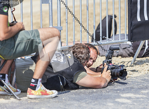 Image of Photographers at Work - Tour de France