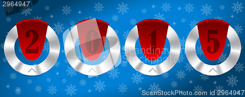 Image of Year 2015 winter theme background