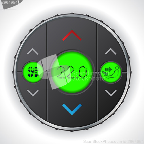 Image of Air condition gauge with triple lcd