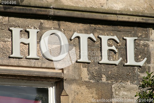 Image of Hotel sign