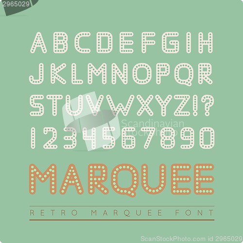 Image of Retro marquee font