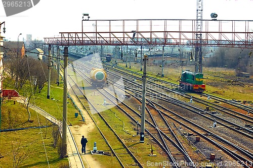 Image of Infrastructure near railway station in Khmelnytsky, Ukraine