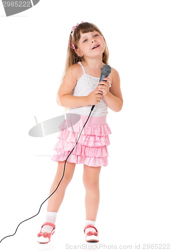 Image of Girl with microphone