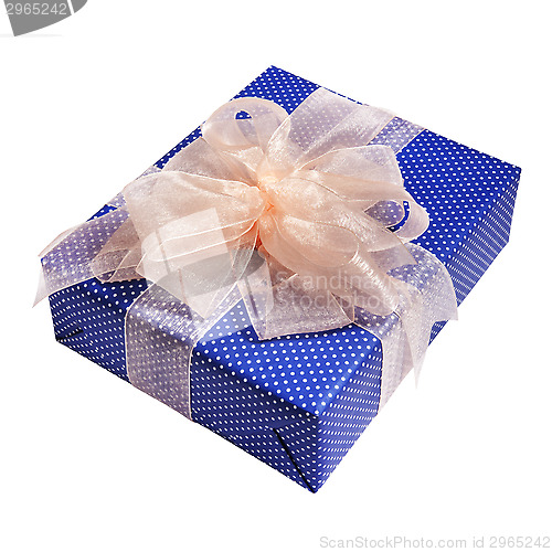 Image of Xmas blue gift packing