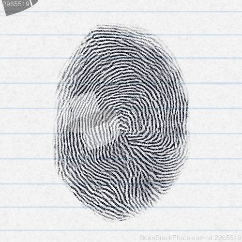 Image of fake finger print