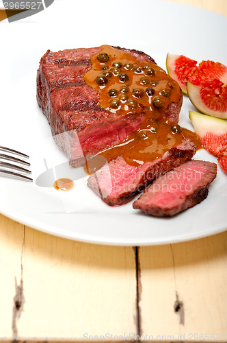 Image of green peppercorn beef filet mignon