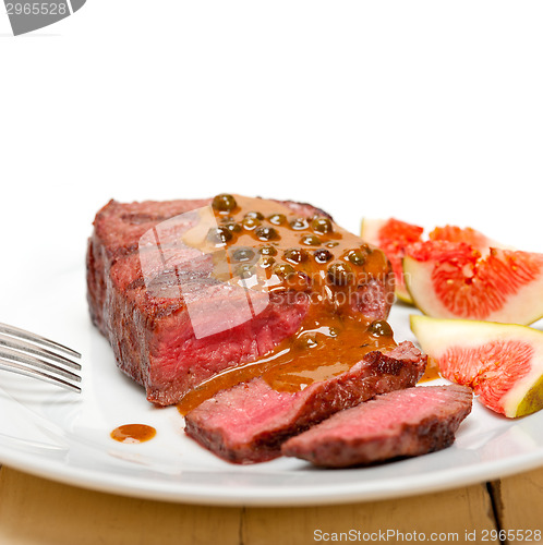 Image of green peppercorn beef filet mignon