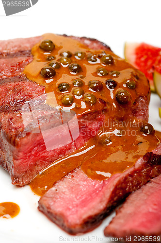 Image of green peppercorn beef filet mignon