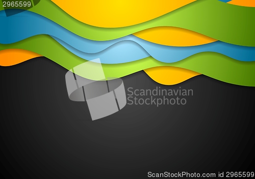 Image of Colorful waves corporate design
