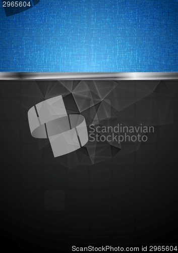 Image of Bright tech background with metallic stripe
