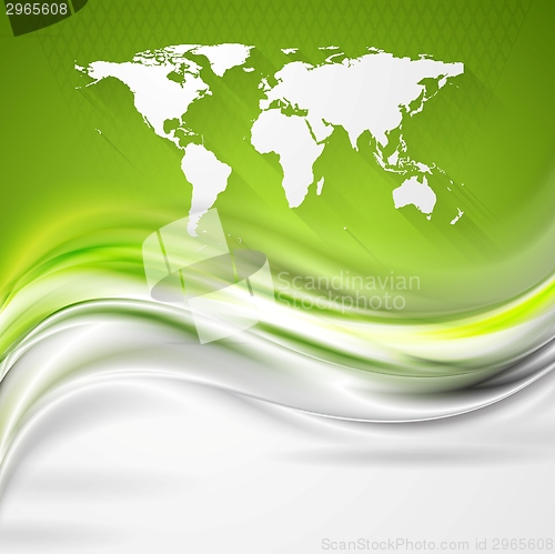 Image of Bright smooth waves. Abstract vector background