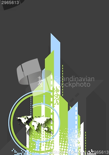 Image of Abstract minimal tech background