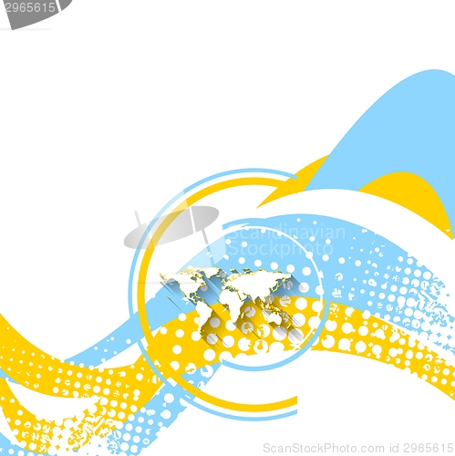 Image of Minimal wavy bright background