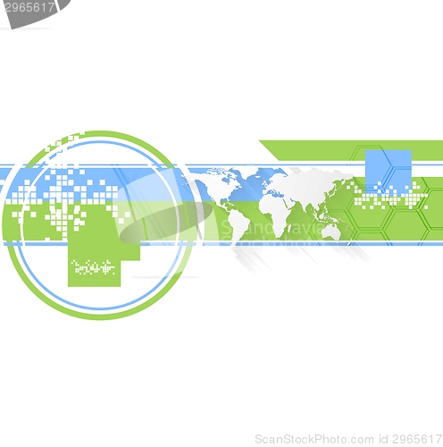 Image of Minimal flat tech bright background