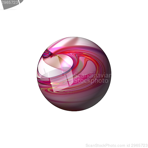 Image of Abstract Red Globe