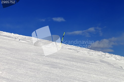 Image of Ski trail on winter resort