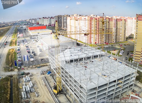 Image of Construction of shopping center in Tyumen