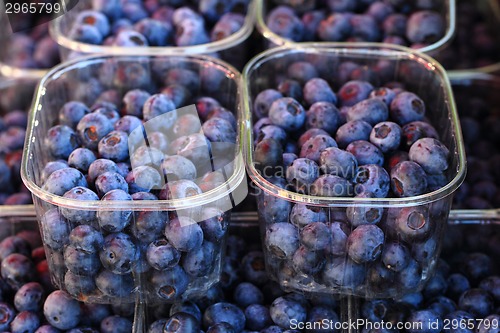 Image of fresh blue blueberries 