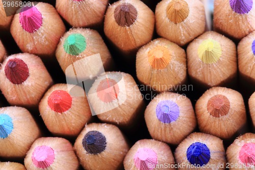 Image of color pencils background