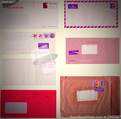 Image of Retro letter envelope