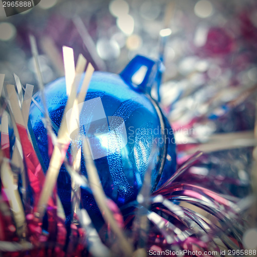 Image of Retro look Bauble and tinsel