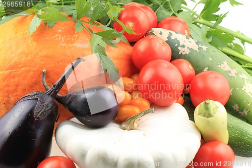 Image of autumn vegetable background