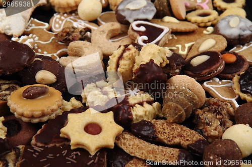 Image of christmas cookies and desserts 