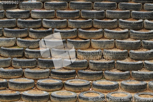 Image of old tires background