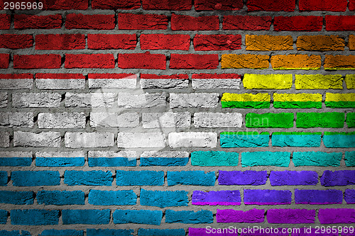 Image of Dark brick wall - LGBT rights - Luxembourg