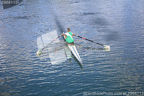 Image of Women Rower in a boat