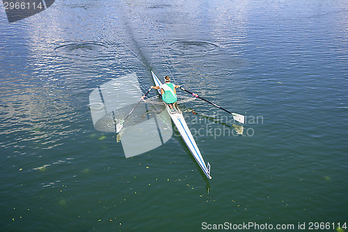Image of Women Rower in a boat