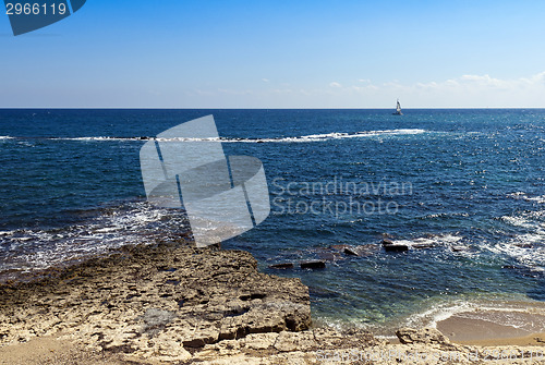 Image of Rocky shore and sea