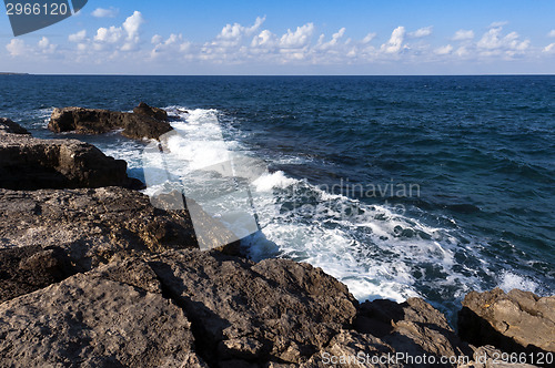 Image of Rocky shore and sea