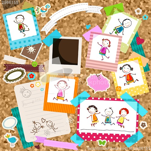 Image of kids and photo frames