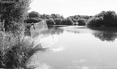 Image of Peaceful lake view in Kent, England