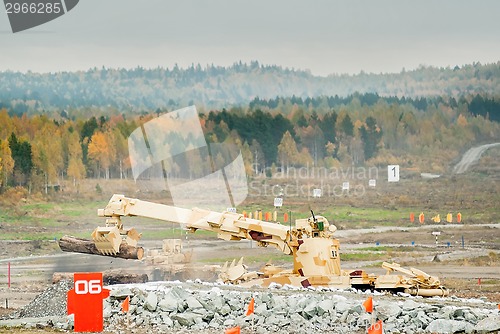 Image of Obstacle remover IMR-2MA in action. Russia