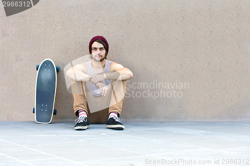 Image of Loitering Skateboarder