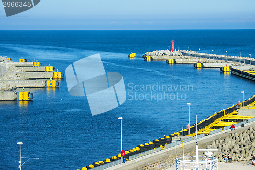 Image of Entrance of the seaport of Kolobrzeg, Poland