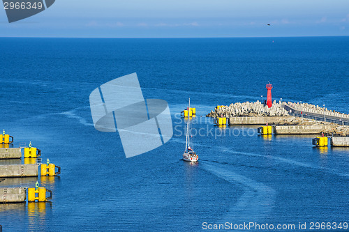 Image of Entrance of the seaport of Kolobrzeg, Poland