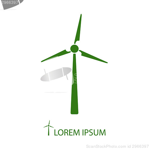 Image of Green wind turbine