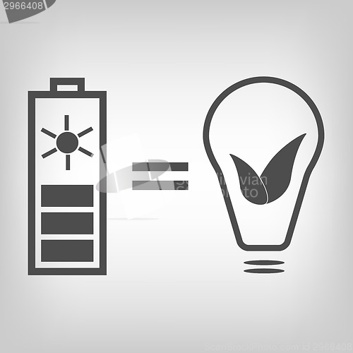 Image of Solar battery as eco friendly source of energy