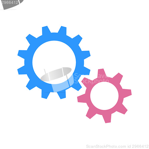 Image of Gearwheels as man and woman