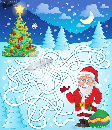 Image of Maze 11 with Santa Claus