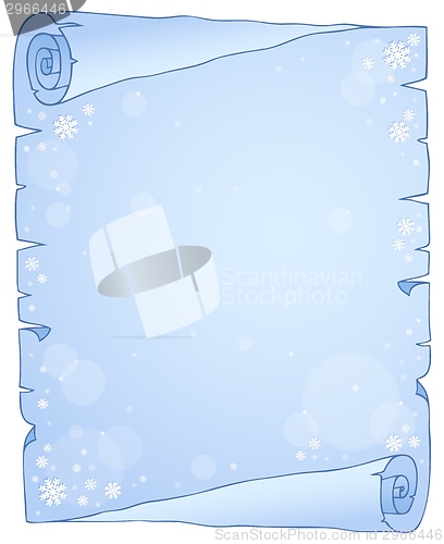 Image of Winter theme parchment 1